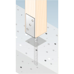 DOPREDAJ: Pätka stĺpika U 81x120x324mm, 4mm žiarový pozink, priemer nohy 18mm, počet dier s priemerom 11mm-6ks DOPREDAJ: Pätka stĺpika U 81x120x324mm, 4mm žiarový pozink, priemer nohy 18mm, počet dier s priemerom 11mm-6ks
